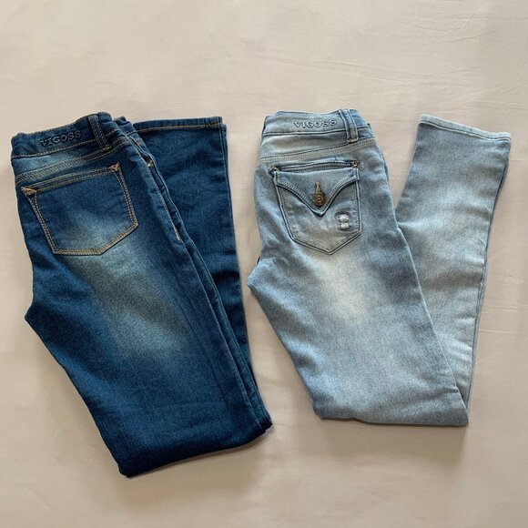 VIGOSS Kids jeans bundle. Size 10 & 12. Stretchy. Adjustable waist - Picture 1 of 16